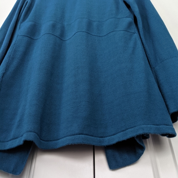 White House Black Market Knit Cardigan - Turquoise Blue - Sz. S - Picture 10 of 12